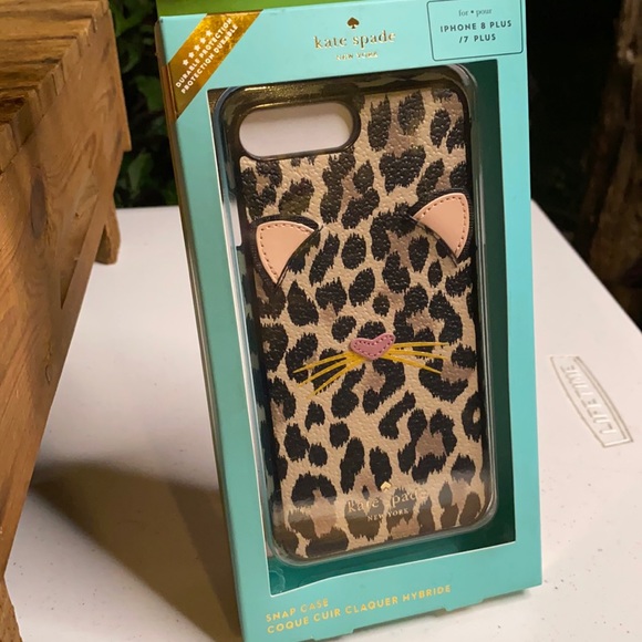 Kate Spade Leopard Appliqué iPhone 8/7 Plus Case - Picture 5 of 8